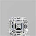 Diamante Natural 0.55 quilates, Asscher , Color G, claridad VVS2 y certificado GIA