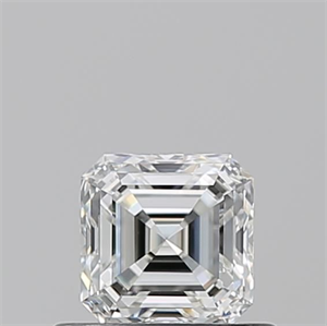 Foto Diamante Natural 0.55 quilates, Asscher , Color G, claridad VVS2 y certificado GIA de
