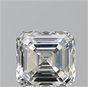 Natural Diamond 0.70 Carats, Asscher with  Cut, J Color, VVS1 Clarity and Certified by GIA