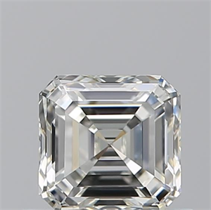 Picture of Natural Diamond 0.70 Carats, Asscher with  Cut, J Color, VVS1 Clarity and Certified by GIA