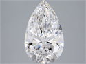 Natural Diamond 3.03 Carats, Pear with  Cut, D Color, FL Clarity and Certified by GIA
