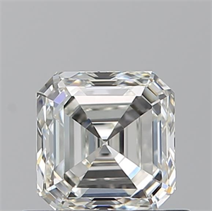 Picture of Natural Diamond 0.74 Carats, Asscher with  Cut, I Color, VVS1 Clarity and Certified by GIA