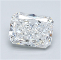 Natural Diamond 1.31 Carats, Radiant with  Cut, E Color, VS1 Clarity and Certified by GIA