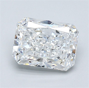 Picture of Natural Diamond 1.31 Carats, Radiant with  Cut, E Color, VS1 Clarity and Certified by GIA