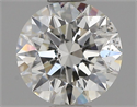 Natural Diamond 0.70 Carats, Round with Excellent Cut, I Color, SI2 Clarity and Certified by GIA