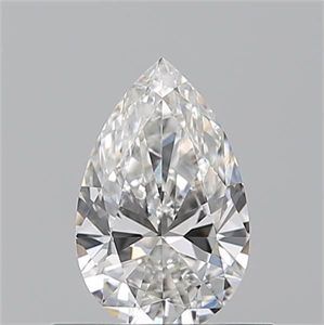 Picture of Natural Diamond 0.55 Carats, Pear with  Cut, G Color, VS2 Clarity and Certified by GIA
