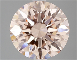 Picture of Lab Grown Diamond 2.50 Carats, Round with Ideal Cut, Fancy Intense Pink Color, VVS2 Clarity and Certified by IGI