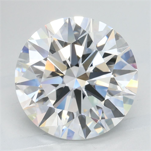 Picture of Lab Grown Diamond 3.22 Carats, Round with Excellent Cut, D Color, VVS1 Clarity and Certified by GIA