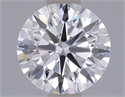 Lab Grown Diamond 1.00 Carats, Round with Ideal Cut, D Color, VS1 Clarity and Certified by IGI