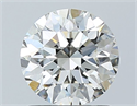 Natural Diamond 1.07 Carats, Round with Excellent Cut, J Color, VS1 Clarity and Certified by GIA
