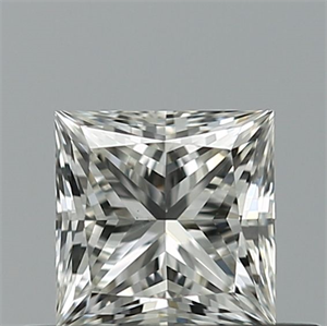 Picture of Natural Diamond 0.52 Carats, Princess with  Cut, G Color, VS1 Clarity and Certified by IGI