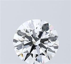 Picture of Lab Grown Diamond 2.01 Carats, Round with Ideal Cut, D Color, VVS2 Clarity and Certified by IGI