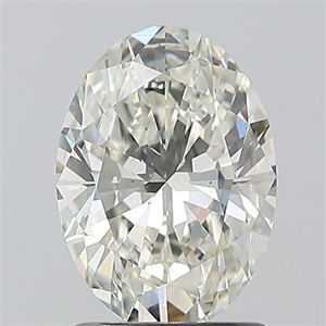 Picture of Natural Diamond 1.30 Carats, Oval with  Cut, I Color, SI2 Clarity and Certified by GIA
