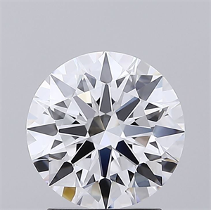 Picture of Lab Grown Diamond 2.10 Carats, Round with Ideal Cut, D Color, IF Clarity and Certified by IGI