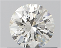 Natural Diamond 0.51 Carats, Round with Excellent Cut, H Color, VVS2 Clarity and Certified by IGI