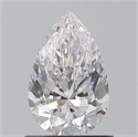 Natural Diamond 0.90 Carats, Pear with  Cut, E Color, VVS2 Clarity and Certified by GIA