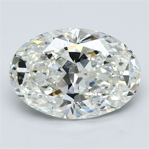 Picture of Natural Diamond 4.01 Carats, Oval with  Cut, I Color, SI2 Clarity and Certified by GIA