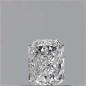 Natural Diamond 0.30 Carats, Radiant with  Cut, D Color, VVS1 Clarity and Certified by GIA