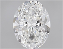 Natural Diamond 0.91 Carats, Oval with  Cut, F Color, SI1 Clarity and Certified by GIA