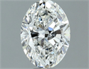 Natural Diamond 1.01 Carats, Oval with  Cut, G Color, SI2 Clarity and Certified by GIA