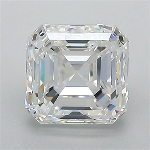 Picture of Natural Diamond 1.50 Carats, Asscher with  Cut, E Color, VS1 Clarity and Certified by GIA