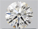 Natural Diamond 0.40 Carats, Round with Excellent Cut, J Color, IF Clarity and Certified by GIA