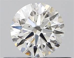 Picture of Natural Diamond 0.40 Carats, Round with Excellent Cut, J Color, IF Clarity and Certified by GIA