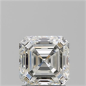 Natural Diamond 1.53 Carats, Asscher with  Cut, H Color, IF Clarity and Certified by GIA