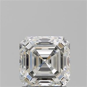 Picture of Natural Diamond 1.53 Carats, Asscher with  Cut, H Color, IF Clarity and Certified by GIA