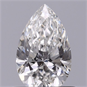 Natural Diamond 0.54 Carats, Pear with  Cut, G Color, IF Clarity and Certified by GIA