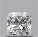 Diamante Natural 0.60 quilates, Del cojín , Color F, claridad VVS2 y certificado GIA