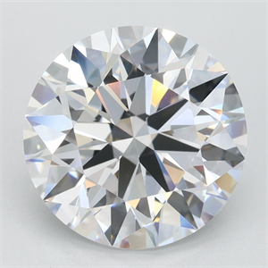 Picture of Lab Grown Diamond 3.62 Carats, Round with Ideal Cut, D Color, VVS1 Clarity and Certified by IGI