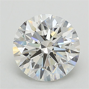 Picture of Lab Grown Diamond 2.36 Carats, Round with Ideal Cut, E Color, VS2 Clarity and Certified by IGI