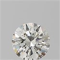 Diamante Natural 0.65 quilates, Redondo , Color K, claridad IF y certificado GIA
