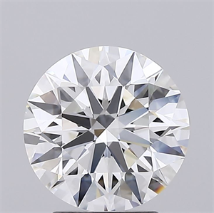 Picture of Lab Grown Diamond 2.60 Carats, Round with Excellent Cut, F Color, IF Clarity and Certified by GIA