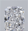 Natural Diamond 0.30 Carats, Radiant with  Cut, D Color, VS1 Clarity and Certified by GIA