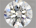 Natural Diamond 0.90 Carats, Round with Excellent Cut, I Color, VS2 Clarity and Certified by GIA