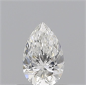 Natural Diamond 0.50 Carats, Pear with  Cut, F Color, VS2 Clarity and Certified by GIA