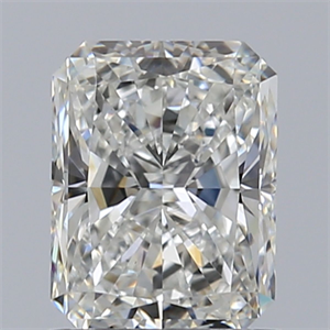 Picture of Natural Diamond 1.01 Carats, Radiant with  Cut, H Color, VS1 Clarity and Certified by GIA