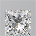 Natural Diamond 0.99 Carats, Princess with  Cut, F Color, VS1 Clarity and Certified by GIA