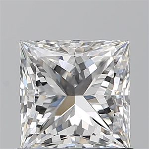 Picture of Natural Diamond 0.99 Carats, Princess with  Cut, F Color, VS1 Clarity and Certified by GIA