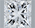 Natural Diamond 0.51 Carats, Princess with  Cut, G Color, VS2 Clarity and Certified by GIA