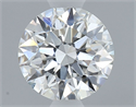 Natural Diamond 0.71 Carats, Round with Excellent Cut, F Color, VS2 Clarity and Certified by GIA