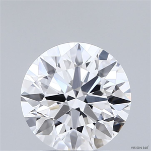 Picture of Lab Grown Diamond 2.00 Carats, Round with Ideal Cut, D Color, VVS2 Clarity and Certified by IGI