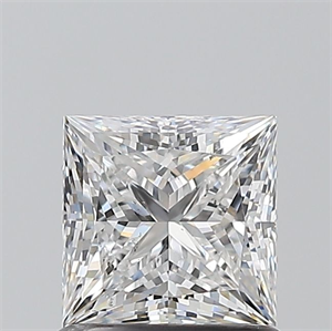 Picture of Natural Diamond 1.00 Carats, Princess with  Cut, E Color, SI1 Clarity and Certified by GIA