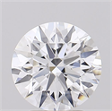 Lab Grown Diamond 2.70 Carats, Round with Ideal Cut, E Color, IF Clarity and Certified by IGI