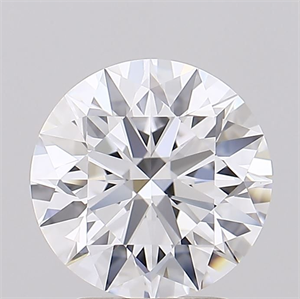 Picture of Lab Grown Diamond 2.70 Carats, Round with Ideal Cut, E Color, IF Clarity and Certified by IGI