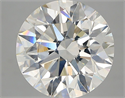 Natural Diamond 5.80 Carats, Round with Excellent Cut, I Color, VS2 Clarity and Certified by GIA