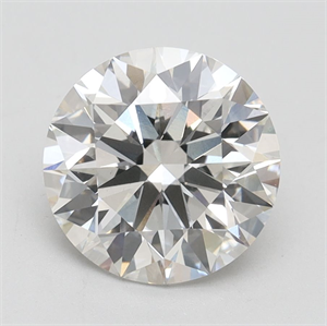 Picture of Lab Grown Diamond 2.65 Carats, Round with Ideal Cut, G Color, VS1 Clarity and Certified by IGI