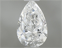 Natural Diamond 0.34 Carats, Pear with  Cut, E Color, VVS2 Clarity and Certified by GIA